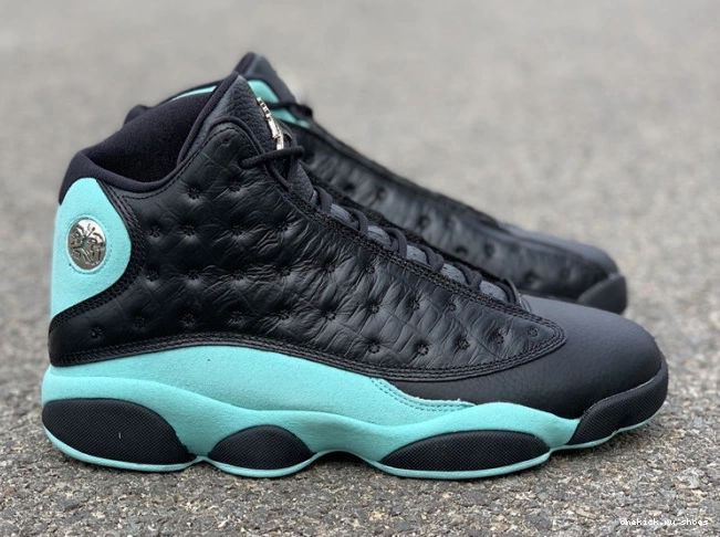 Rep Retro Black 13 Green Island Jordan 414571-030 Air 0605